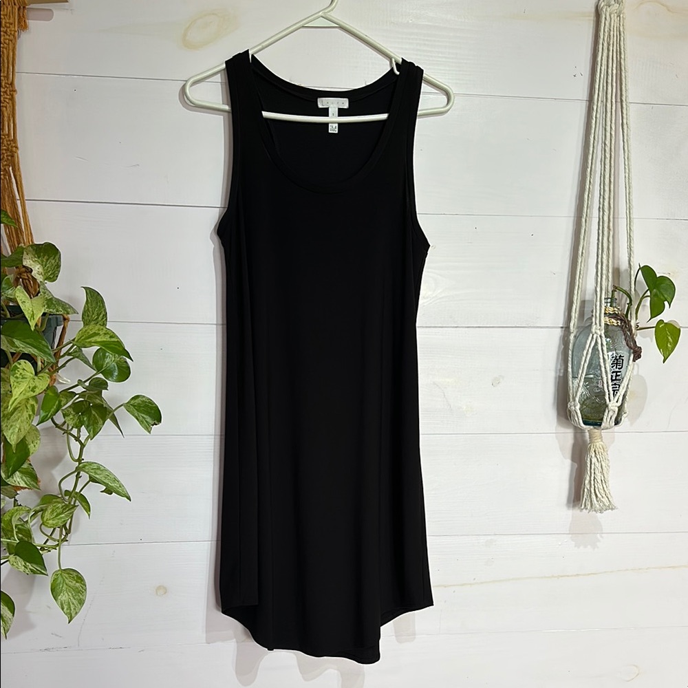 Black Sleeveless Tank Top Dress - size S